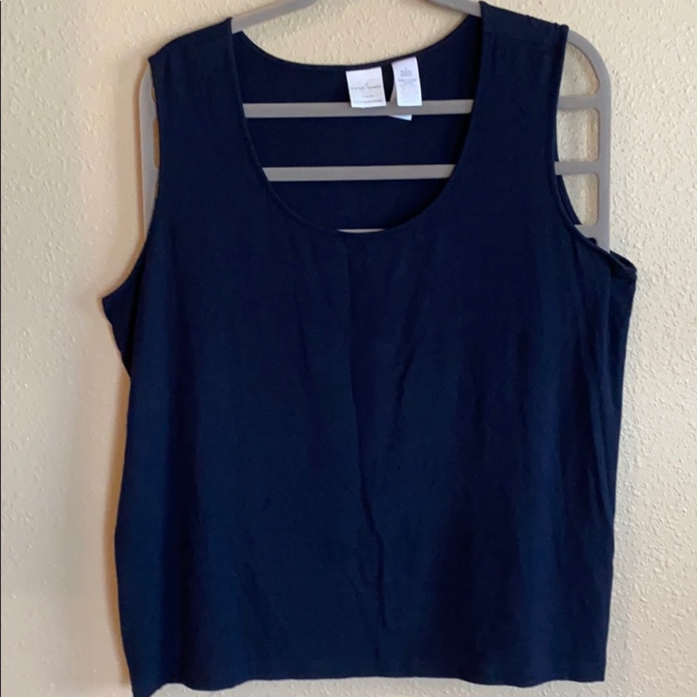 Emma James Woman Navy Tank Top Size 2
